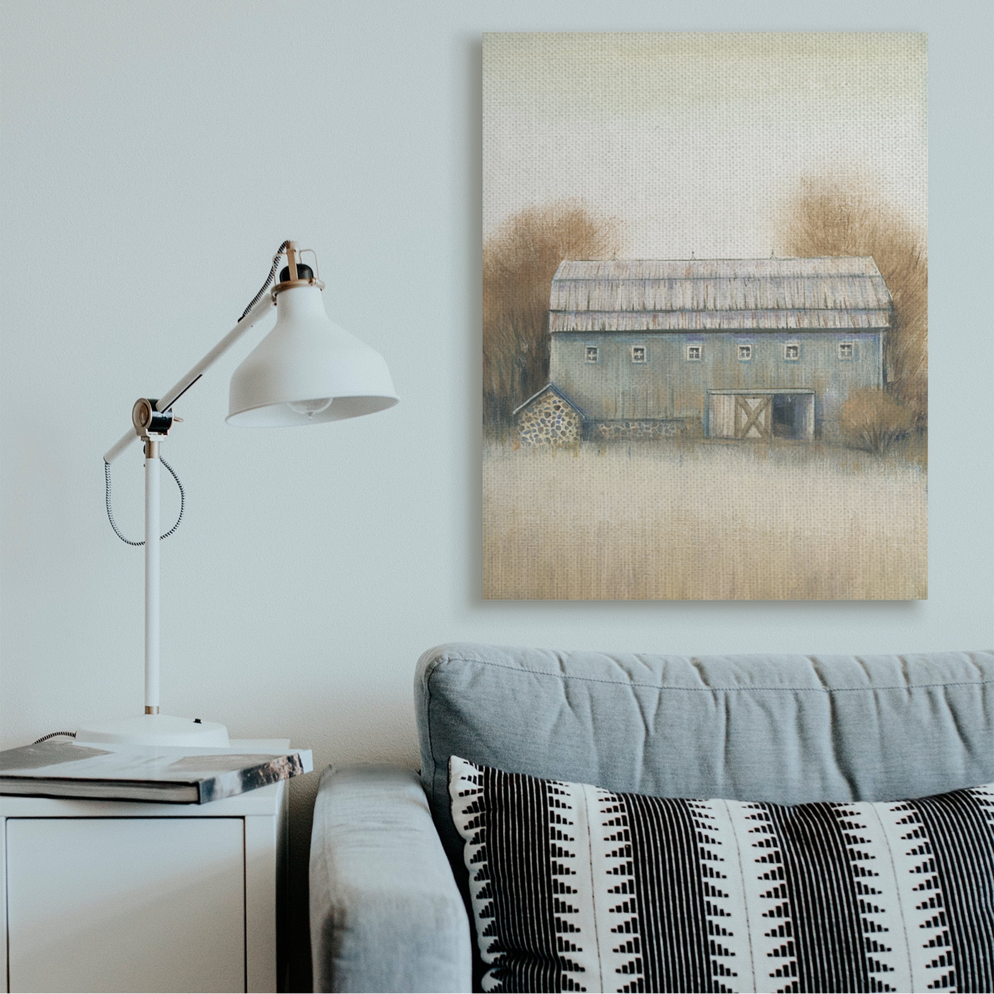 Stupell Industries Autumn Barn Doors Vintage Farm Landscape Canvas Wall Art by Tim O'Toole