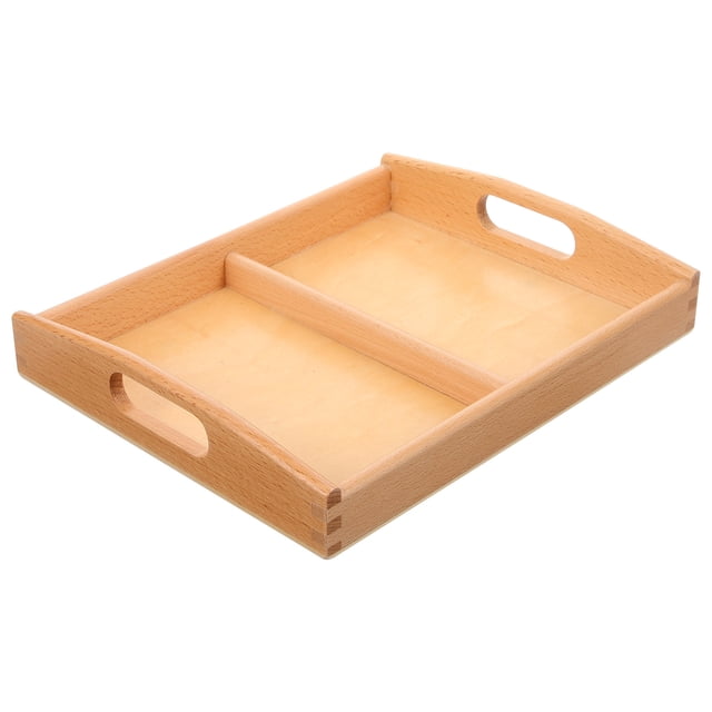 Miangastore Plateau en Bois de Hêtre 1ensemble pour Design d'Éducation Précoce Norme Internationale Aide Pédagogique Rangement Tri Formation