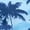 Blue Palm Tree, variant on Couples Matching Outfit Tropical Sunset Palm Print Luau Party Outfit for His or Her Vacation Party Bodycon Long Dress Match Mens Hawaiian Shirts for Couple Guest Clothes