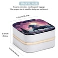 thumbnail image 3 of Starry Unicorn Travel Portable Square Jewelry Box Organizer for Rings Earrings Necklaces Bracelets Girls Women, 3 of 7