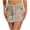 Beige, variant on Women's Crochet Drawstring Hollow Out Knitted High Waisted Swimsuit Mini Cover Up Beach Skirt Black