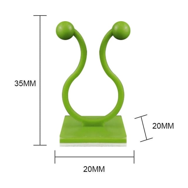 Flower Wall Stickers 100Pc Green Dill Fixing Device Wall Line Non Trace Sticker Fixing Device