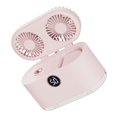 thumbnail image 3 of Ventilador humidificador pequeño Ticfox 2 en 1 recargable por USB viento fuerte color rosa, 3 of 12