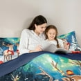thumbnail image 5 of Castle Fairy 3-Piece Full Size Comforter Set, Deer Christmas Holiday Print, 5 of 8