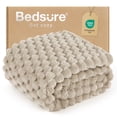 thumbnail image 1 of Manta Bedsure Twin Marrón Claro 350GSM Súper Suave y Acogedora, 1 of 9