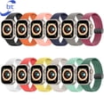 thumbnail image 3 of Watch Strap for Iwatch Waterproof Sweat-proof Solid Color Silicone Magnetic Folding Buckle Wristband, 3 of 6