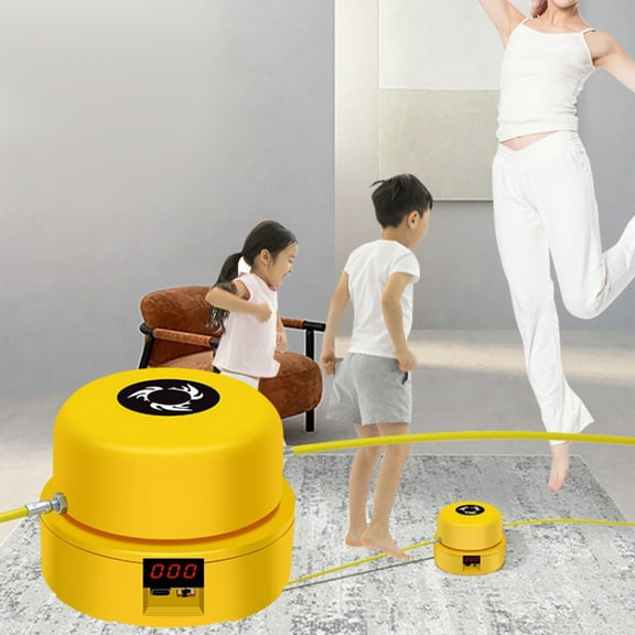 karymi Jum-p Rope Machine, Rope Skipping Machine Wireless Remote Control, Rope Skipping Sports for Multi-person Entertainment Travel Accessories Travel Essentials