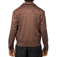 thumbnail image 2 of X RAY Jeans Mens Faux Suede Jacket, Dark Brown, 2XL, 2 of 8
