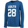 thumbnail image 2 of Youth Jonathan Taylor Royal Indianapolis Colts Mainliner Player Name & Number Long Sleeve T-Shirt, 2 of 3