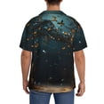 thumbnail image 3 of Pofeuu Magical Library Butterfly Night Print Mens Casual Short Sleeve Shirts Beach Summer Spread Collar Pocket Tops Men's Casual Short-sleeved Shirt-XX-Large, 3 of 5