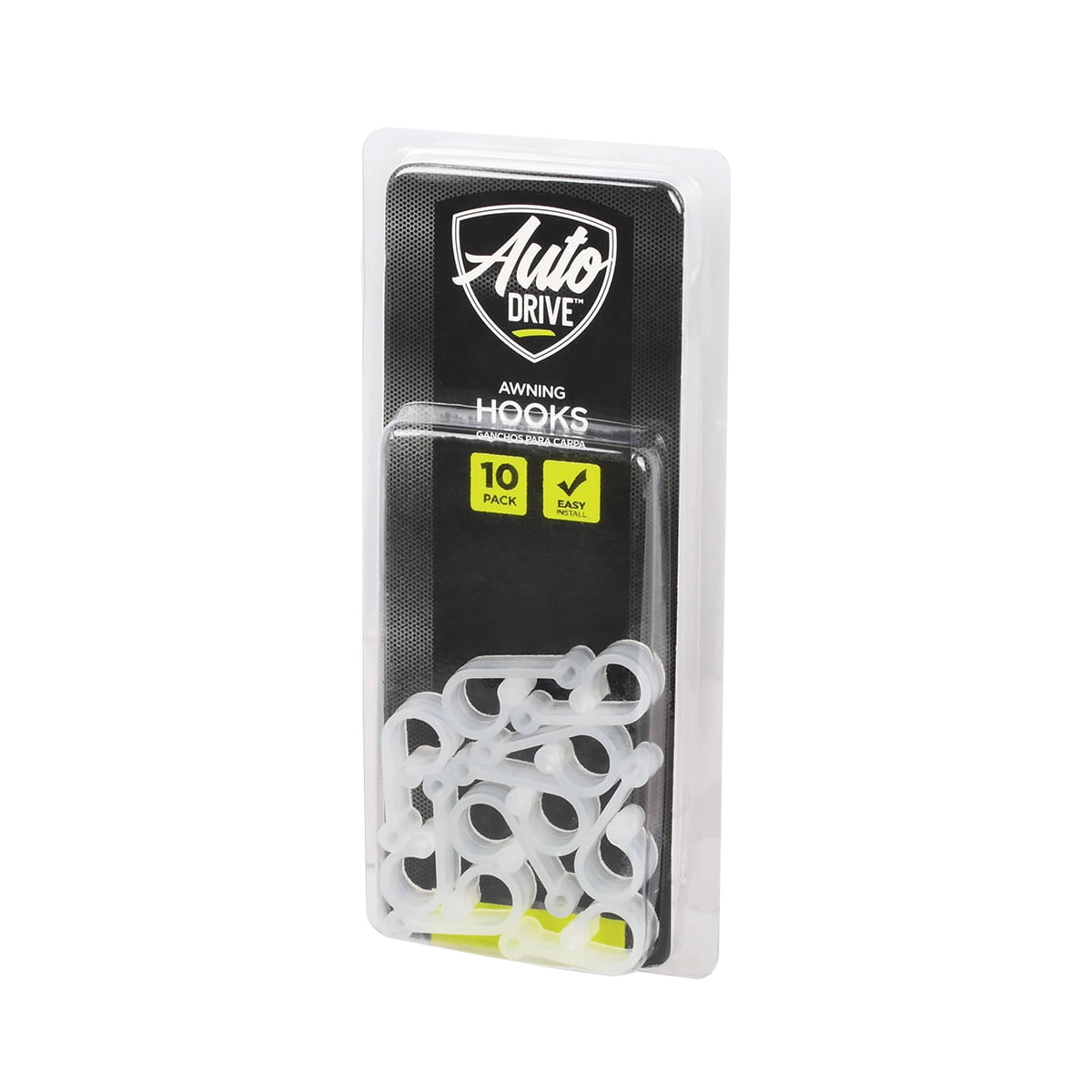 Auto Drive Translucent & Durable RV Awning Hooks 10 Pack for String Lights