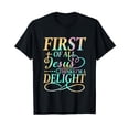 thumbnail image 2 of 100% Cotton Unisex First of All Jesus Thinks I'm A Delight Funny T-Shirt (1), 2 of 5