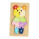 thumbnail image 3 of Rompecabezas de madera para niños, juguete educativo de aprendizaje temprano, juguetes Montessori Oso, 3 of 9
