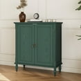 thumbnail image 6 of CBJCBJ Retro 34" Sideboard Buffet Cabinet with Storage, Accent Cabinet for Dining Room, Living Room,Green, 6 of 6