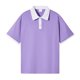 thumbnail image 1 of Fiudx Camisas de Mujer Camiseta de Manga Corta con Botones y Hombros Descubiertos para Mujer, Blusa Holgada de Color En Contraste, 1 of 2