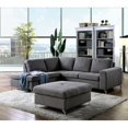 thumbnail image 2 of Furniture of America Poussette Carrée Touffetée Moderne Myson en Gris, 2 of 3