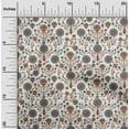 thumbnail image 2 of oneOone Viscose Chiffon Rust Brown Fabric Florals Sewing Craft Projects Fabric Prints By Yard 42 Inch Wide, 2 of 4