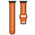 thumbnail image 2 of Sport Bands Compatible with Apple Watch Bands  38/40/41/42mm(Series 10), Soft Silicone Waterproof Adjustable Strap for Apple Watch Series 10 9 8 7 6 5 4 3 2 1 SE,Blackorange, 2 of 9