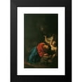 thumbnail image 2 of Paul Troger 13x18 Black Modern Framed Museum Art Print Titled - Christ on the Olberg (1750), 2 of 5