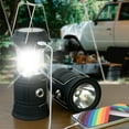 thumbnail image 2 of Lanterns, Camping Lantern, Solar Lantern Flashlights Charging for Phone, USB Rechargeable Led Camping Lantern, Collapsible & Portable for Emergency, Hurricanes, Storm(1 Pack), 2 of 7