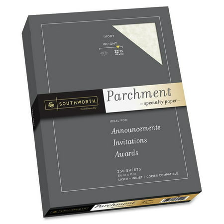 Southworth, SOUJ988C, Parchment Specialty Paper, 250 / Box,
