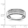 thumbnail image 3 of Sterling Silver Rhodium Plated Diamond Ladies Band QR4809, 3 of 5