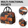 thumbnail image 6 of Womens Halloween Black Cats and Pumpkins Pattern Lunch Box for Work,Insulated Lunch Bag for Women,Loncheras Para Mujer,Leakproof Adult Lunch Bag for Work,Beach,Travel,Picnic,Camping, 6 of 7
