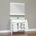 thumbnail image 2 of Elite 42" Single Modern Bathroom Vanity in White with White Glass Top without Mirror, 2 of 5