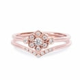 thumbnail image 6 of HeartsAndYou 1.6ct Round Cut Moissanite Engagement Ring for Women Flower Promise 18k Rose Gold Over Silver, 6 of 9