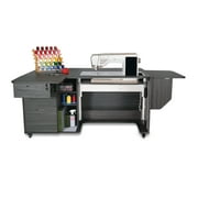 Kangaroo Kabinets Sydney Lite Dual Rail Electric Sewing Cabinet - Gray Drop Ship