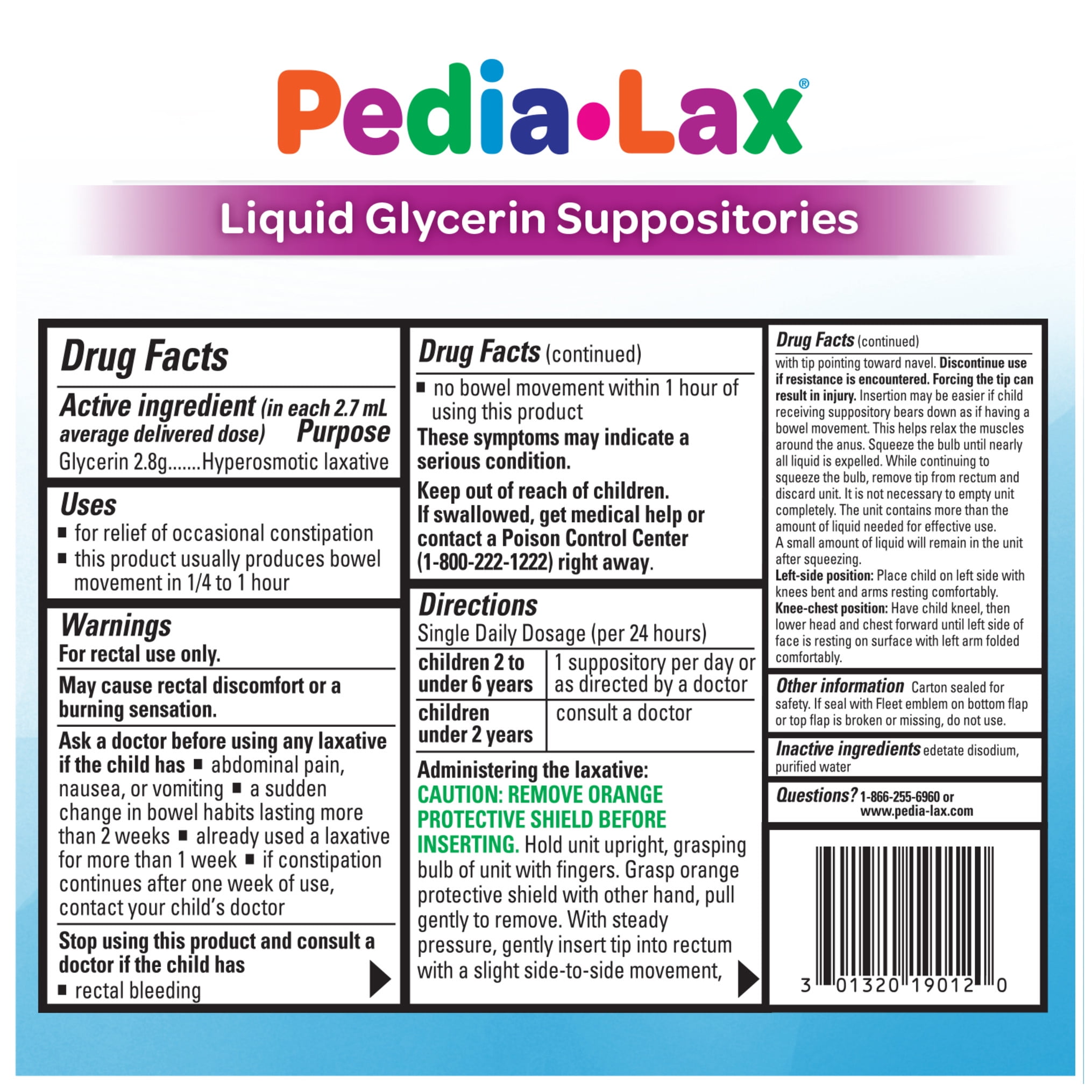 Glycerin Suppositories for Children, Stomach & Bowel Remedies