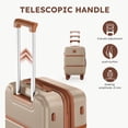 thumbnail image 6 of Gowill 4 Piece Luggage Set 27/23/19/14 inch Hardshell Lightweight Carry-on and Checked Suitcase with Spinner Wheels.Champagne Tan, 6 of 13