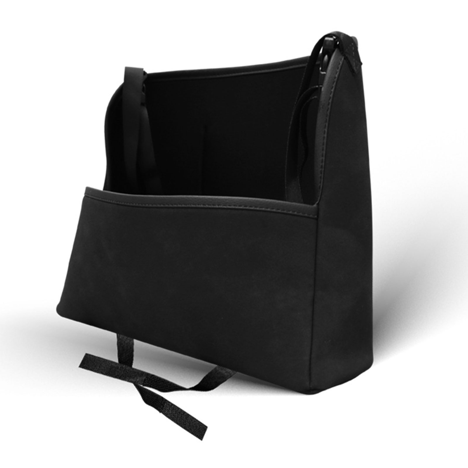 MATHOWAL Car Middle Seat Handbag Storage Organizer Sheepskin Suede