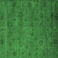 thumbnail image 1 of Ahgly Company Indoor Square Oriental Emerald Green Industrial Area Rugs, 3' Square, 1 of 4