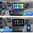thumbnail image 5 of 2+32G 9-inch Android 12 Car Stereo for Honda Civic 2012-2015 IPS Touchscreen Screen Car Radio, 5 of 11