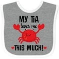 thumbnail image 3 of Inktastic My Tia Loves Me Nephew Boys or Girls Baby Bib, 3 of 4