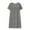 Grey, variant on Middle aged and elderly women's cotton silk short sleeved nightgown, women's new sleepwear, summer thin style, mom's loose artificial cotton dress