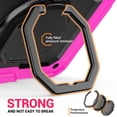 thumbnail image 6 of Case for iPad Air 11 inch M3 2025/M2 2024 (7th/6th Gen), 360 Rotating Stand Handle Shoulder Strap Heavy Duty Shockproof Cover, Rose, 6 of 7