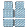thumbnail image 1 of Disketp Pelican Reed And Fish for Crystal Velvet Car Mats Four-Piece Set,All-Season Automotive Protection, Vehicles, Cars, Trucks, and SUVs,Anti-Slip Design, 1 of 7