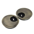 thumbnail image 2 of tredstone 2Pcs 60mm Computer Desk Table Grommet Cable Port Wire Hole Cover Bronze, 2 of 9
