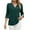 Summer Tops Green, variant on Womens Summer Dressy Blouses, 3/4 Sleeve Shirts for Women Casual Loose Fit Hollow Lace Patchwork V Neck T-Shirts