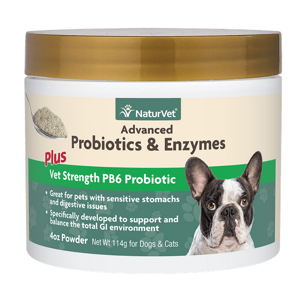 NaturVet Digestive Enzymes Plus Probiotiques Complément Alimentaire pour  Chiens à mâcher 90 pièces