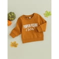 thumbnail image 3 of Bagilaanoe Toddler Baby Girl Boy Thanksgiving Sweatshirt Long Sleeve Letter Print Pullover 6M 12M 18M 24M 3T 4T Kids Fall Loose Tee Tops, 3 of 9