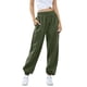 thumbnail image 1 of Pantalones Deportivos Holgados de Cintura Alta para Mujer, para Correr, Deportivos, de Entrenamiento, con Bolsillos Verde XL, 1 of 8