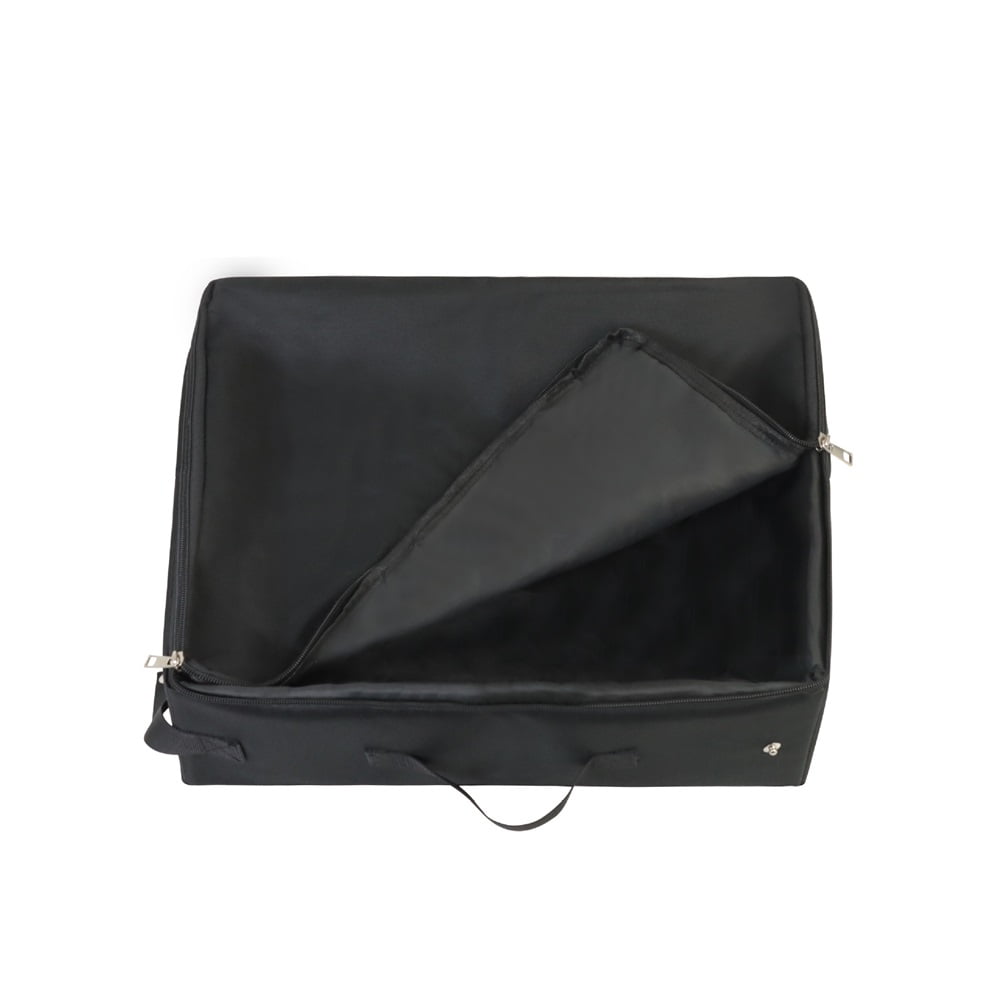 Portable Cat Travel Litter Box Collapsible Cat Litter Carrier Tray Waterproof Litter Box for Outdoor Fit Medium Cats and Kitties Leak-Proof Sturdy Lightweight-Black