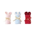 thumbnail image 7 of Bunny Themed Handheld Gift, Soft Towel Set, Cute Animal Designed Towel, Portable Hand Towel, Adorable Towel Gift, Lightweight Face Towel for Daily Use & Gifting Occasions, 2.75*6.1in, Red, 7 of 7