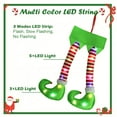 thumbnail image 3 of ASTRAEA 1Pack Christmas Elf Legs with Led Lights, Glowing Stuffed Hanging Elf Leg Ornament Creative Xmas Gifts for Car Trunk Christmas Tree Holiday Decor, 3 of 10