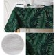 thumbnail image 2 of Green Plant Tablecloth Linen Tablecloth Easy Care Tablecloth Table Runner Angled Many Sizes Color Selectable 140×220cm Leaf W, 2 of 3