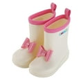 thumbnail image 4 of Fozruso Girls Boots Fashionable Rain Shoes For Kids With Cute Bow Children’s Rain Boots For Outdoor Play And Adventure,Sizes 13(7-8 Years), 4 of 4