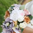 thumbnail image 2 of tredstone Multicolored Silk Cascading Bouquets Bride Bridal Holding ,Photography Props, 2 of 9